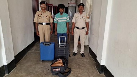 Man arrested by Police 40 Kg Marijuana Man arrested by Police 40 Kg Marijuana